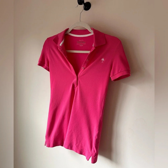 Lilly Pulitzer Pink Polo with Palm Tree - Size XS - Picture 4 of 16